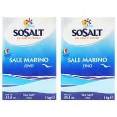 SOSALT 細海鹽, 顆粒細小 密度高 融解速度快, 1kg, 2盒