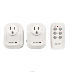 PRO-WATT 華志 1對2無線遙控插座, AC 110V/60Hz, 最大負載1200W, BH9907U-2, 1組