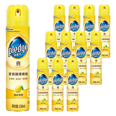 pledge 碧麗珠 家具護理噴蠟 清新檸檬 330ml x 12入組, 12瓶