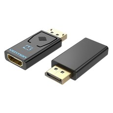 VEnTIOn 威迅 HBM系列 DP轉HDMI 4K 轉接頭, 金屬工藝, 4K@30Hz, 音訊無損傳輸, 視頻高清轉換, 1條