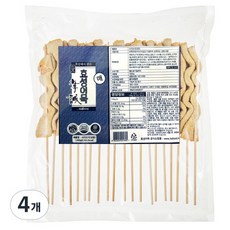 효성어묵 사각꼬지 (냉동), 1000g, 4개