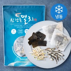 신건호멸치 국내산 3종 통원물 멸치 다시팩 30개입 (냉동), 1팩, 450g