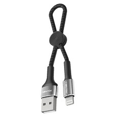 POLYWELL 寶利威爾 USB To Lightning 極短收納充電線, 20cm, 1個