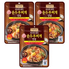 OTTOGI 不倒翁 蛤蜊蝦調味料, 3個, 90g
