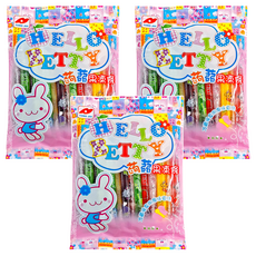 TONG JIH 統記食品 Hello Betty 蒟蒻果凍條 綜合口味 300公克, 300g, 3袋