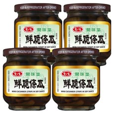 愛之味 鮮脆條瓜, 180g, 4罐