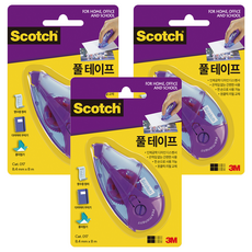 스카치 풀 테이프 8.4mm x 8m, 투명, 3개