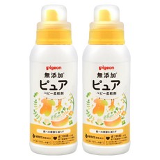 pigeon 貝親 無添加嬰兒衣物柔軟精, 600ml, 2瓶