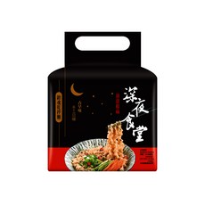 耆盛食品 深夜食堂乾伴麵, 油蔥椒麻香辣好味道, 麵條香Q有彈性, 方便即食, 1袋