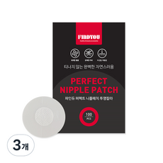 파인듀 퍼펙트 니플패치 투명칼라 100p, 3개