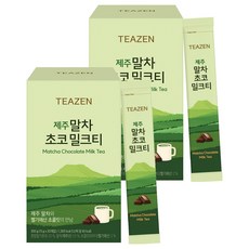 TEAZEN 茶禪 濟州抹茶巧克力奶茶隨身包, 15g, 20條, 2盒