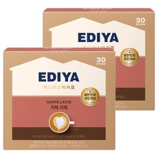 EDIYA COFFEE 拿鐵咖啡, 15g, 30條, 2盒