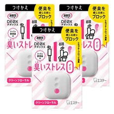 ST 雞仔牌 DEOX浴廁淨味消臭力補充劑, 6ml, 3個, クリーンフローラル