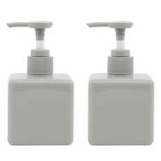 뉴앤룩 사각 디스펜서 주방세제 리필용기 일반형 250ml, 그레이, 2개
