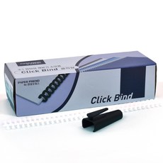 페이퍼프랜드 3:1 제본기 호환 클릭링 50개입 + 바인드락 세트, 8mm, 화이트, 1개 8mm, 화이트(클릭링), 50개