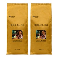 맥널티 행복을 주는 커피 시그니처 헤이즐넛향 원두 커피, 핸드드립, 1kg, 2개