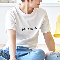 몽피마피 패밀리 호호하하 남성 반팔티셔츠