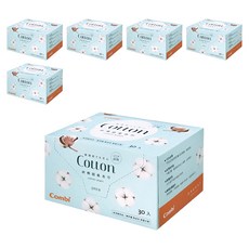 Combi 康貝 純棉超柔布巾 Set, 100%純棉 敏感肌適用 乾濕兩用, 30張, 6盒