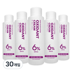 셀리본 옥시던트 컬러 크림 산화제 6%, 100ml, 30개