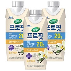 셀렉스 프로핏 우유단백질 밀크 바닐라, 3개, 250ml, 3개