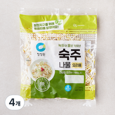 청정원 요리용 숙주나물, 200g, 4개