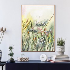 꽃수채화액자세트