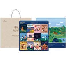 아름드레 한국의 전통차 12종 선물세트 + 쇼핑백, 1세트