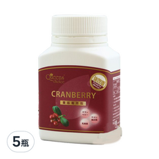 Queens' choice 高濃縮蔓越莓強效錠, 富含花青素, 美麗青春，煥發光彩, 30顆, 5瓶