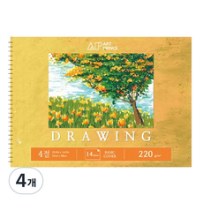 DOOSUNG PAPER Art Prince繪圖春季素描本 220g D01, 4個, 14張, 4 開