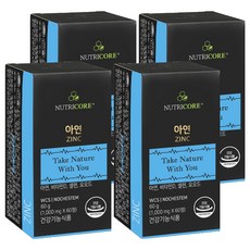 뉴트리코어 아연, 60정, 4개