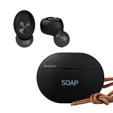 앱코 BEATONIC SOAP 블루투스 이어폰, 블랙