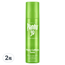 Dr.Wolff Plantur 39 植物與咖啡因頭髮液，強健髮根，促進健康生長，無添加矽靈，頭皮清爽無負擔, 200ml, 2瓶