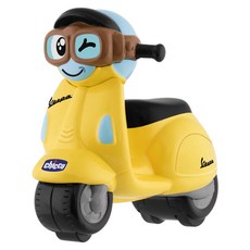 Chicco 智高迷你偉士牌迴力摩托車-黃，適用年齡2-6歲, 黃色, 1個