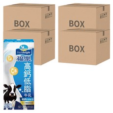 福樂 高鈣低脂牛乳, 24入, 獨家配方, 幫助補充鈣質, 含有牛奶鈣和維生素D3, 營養豐富, 補鈣的理想選擇, 200ml, 96入