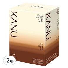 KANU 雙倍濃縮拿鐵隨身包, 13.5g, 50條, 2盒