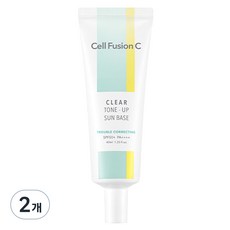 셀퓨전씨 클리어 톤업 선 베이스 SPF50+ PA++++, 40ml, 2개