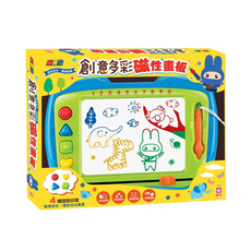 幼福 創意多彩磁性畫板, 四色磁粉, 可重複圖畫, 31.3 x 37.8 x 5cm, 忍者兔, 1盒