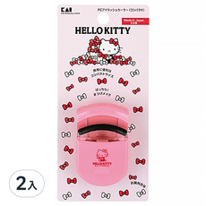 Hello Kitty 睫毛夾 (粉) 2入組, 可愛造型 輕巧便攜 輕鬆打造捲翹睫毛, 2入