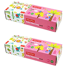 Fisher-Price 費雪 寶寶專用抗菌拉鍊袋 小號 14x15cm, S, 2盒