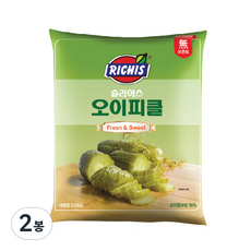 리치스 슬라이스 오이피클 파우치, 3kg, 2봉