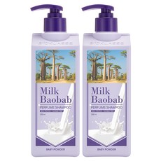 밀크바오밥 퍼퓸샴푸 베이비파우더향, 500ml, 2개