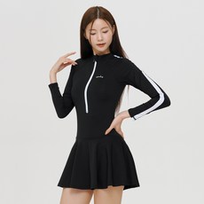 VENDIS 女款防曬長袖連身裙+比基尼泳衣組