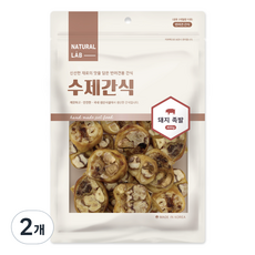 내츄럴랩 수제간식 돼지 족발 건조간식, 400g, 2개 - 강아지우족