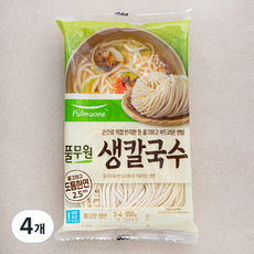 풀무원 생칼국수 4인분, 550g, 4개