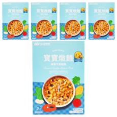 波堤寶寶 Hello Kitty 寶寶燉麵 海藻干貝鮭魚 字母燉麵 3包, 海藻 + 干貝 + 鮭魚, 450g, 5盒