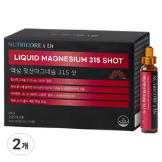 뉴트리코어 액상 젖산마그네슘 315 샷 14p, 2개, 420ml