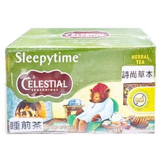 CELESTIAL SEASONINGS 詩尚草本 睡前茶, 無咖啡因草本茶, 20茶包/盒, 舒緩助眠, 20包, 1.45g, 1盒