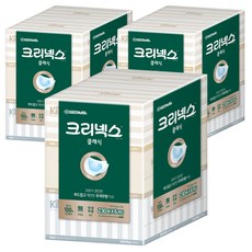 크리넥스 클래식 천연펄프 미용티슈 2겹, 6개입, 3개