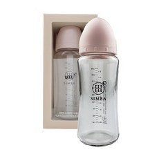 Simba 小獅王辛巴 蘊蜜質金玻璃寬口防脹氣奶瓶 新生專用, 杏茶, 270ml, 1個