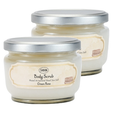 SABON 綠玫瑰身體磨砂膏, 320g, 2罐